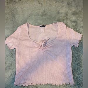 Pink crop top